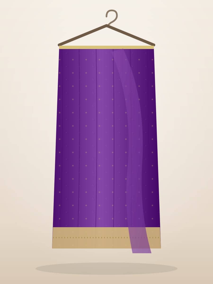 Purple Chiffon Saree (sold)